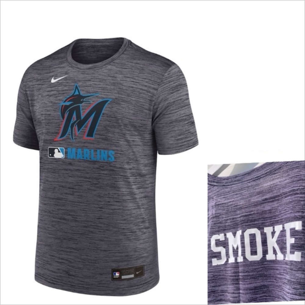 NIKE MLB - Miami Marlins Personalized Dri-FIT T-Shirt - XL